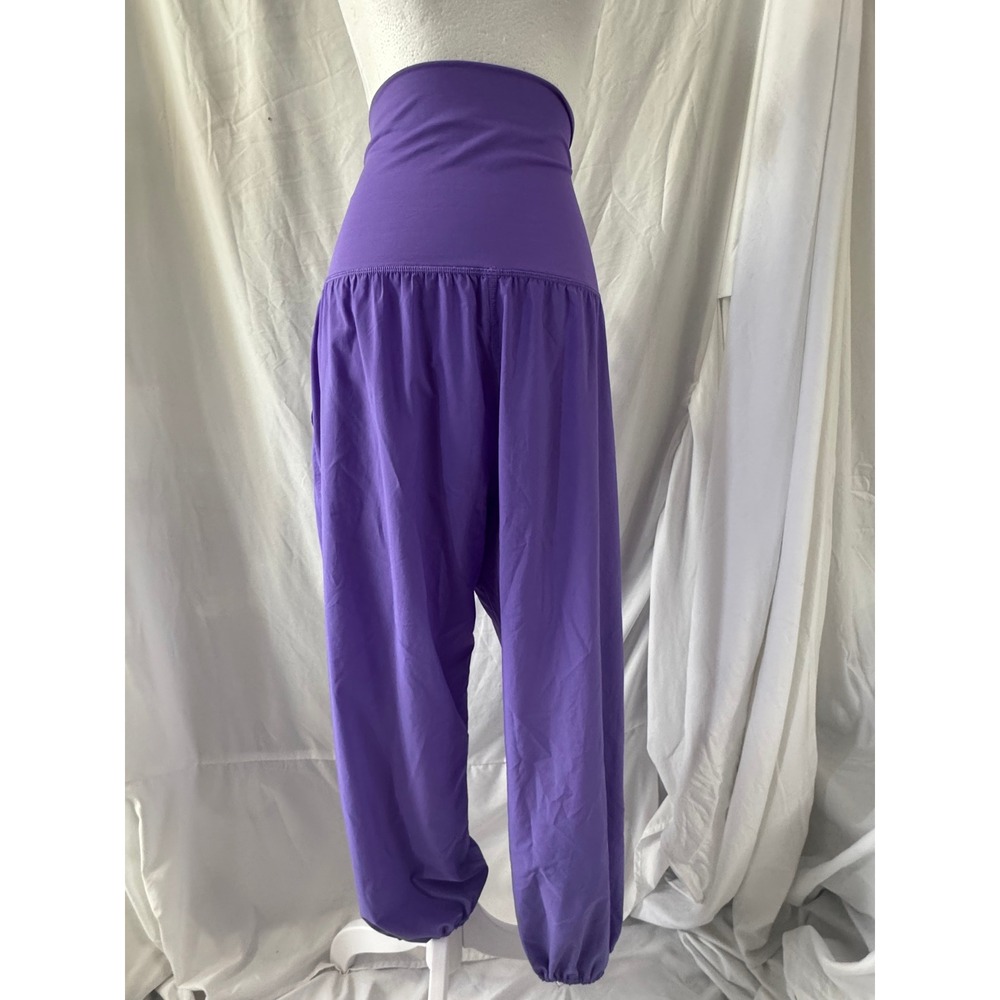 Lululemon Purple Harem Pants High Rise Foldover Waist Joggers Pockets